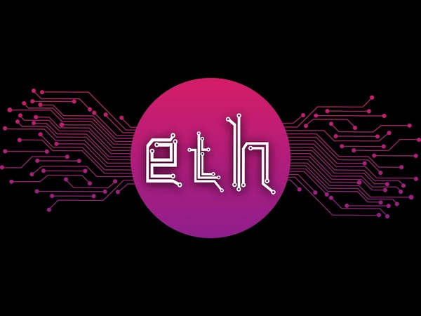 Ethereum coin resting on a live cryptocurrency price chart