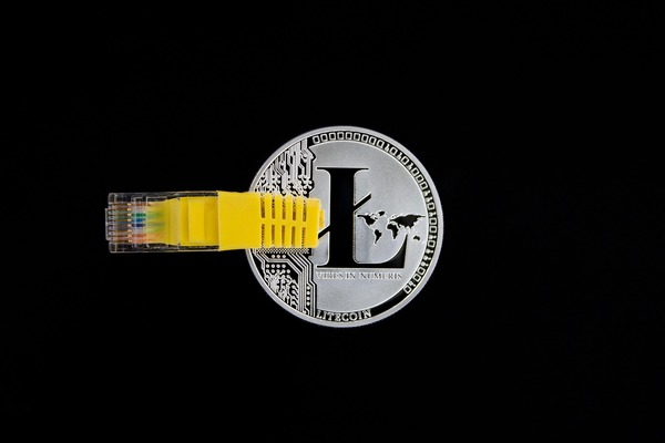 Digital cryptocurrency network graphic representing the XRP Ledger